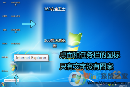 Win7旗艦版桌面圖標(biāo)有文字沒有圖案該怎么辦？