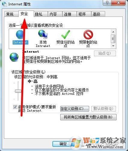 Win7如何設(shè)置可信任站點？