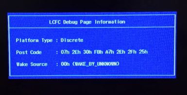 win10 筆記本開機(jī)：LCFC Debug Page Information 該怎么辦？