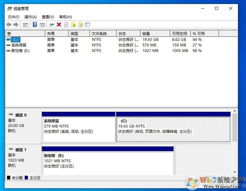 Win10 21H1磁盤(pán)管理怎么打開(kāi)？Win10新版打開(kāi)磁盤(pán)管理器方法