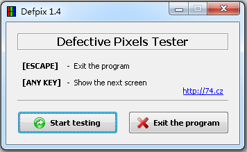 Defpix(顯示器壞點(diǎn)檢測工具) V1.4.10.17 中文綠色版