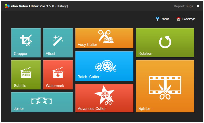 視頻編輯、剪輯工具箱(idoo Video Editor) V3.5.0 破解版