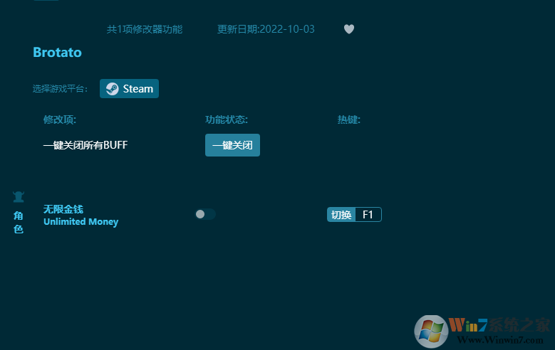 Brotato無(wú)限金錢修改器 v2022.10最新版