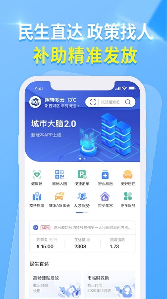 杭州城市大腦便民服務(wù)平臺