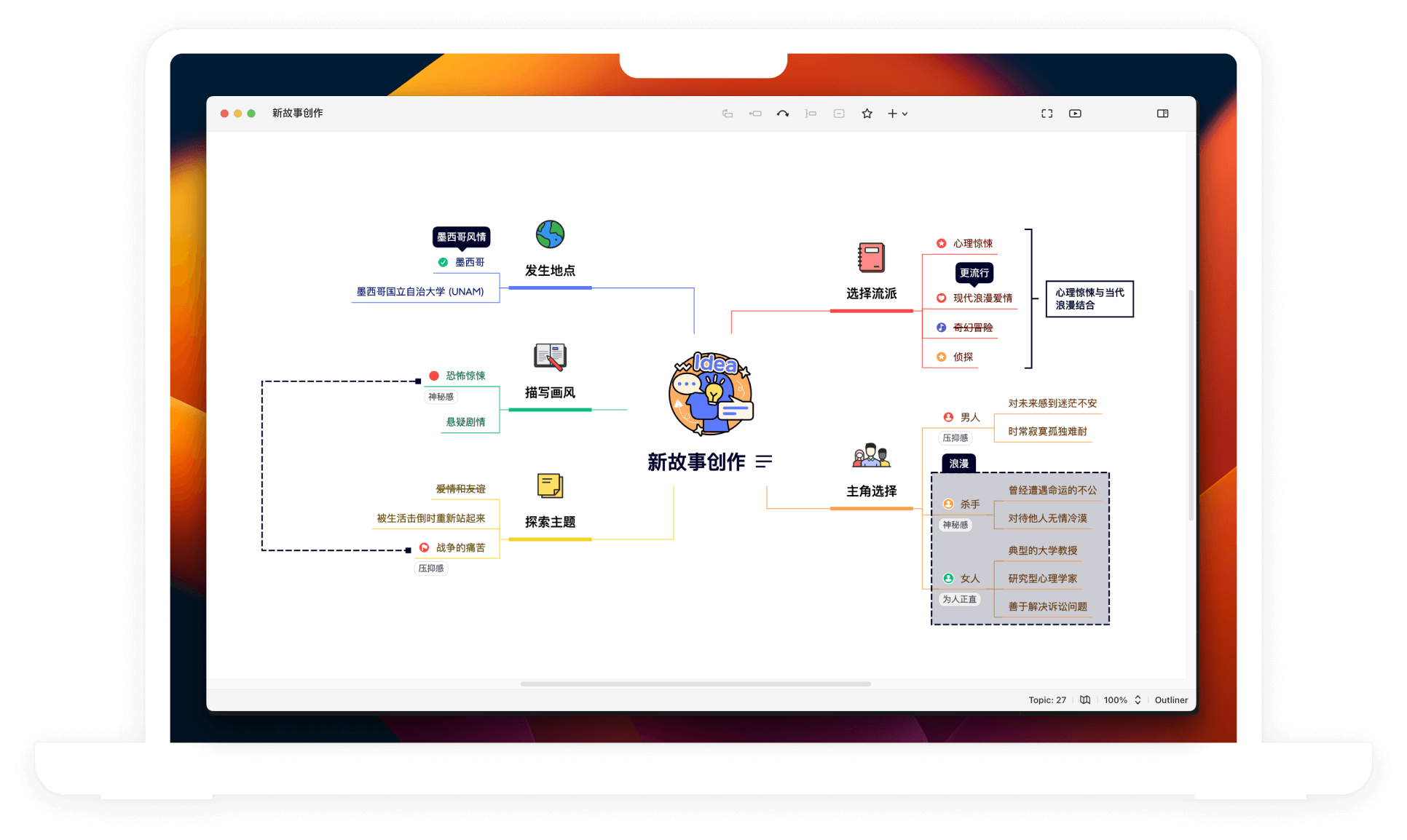 XMind(大量免費主題)