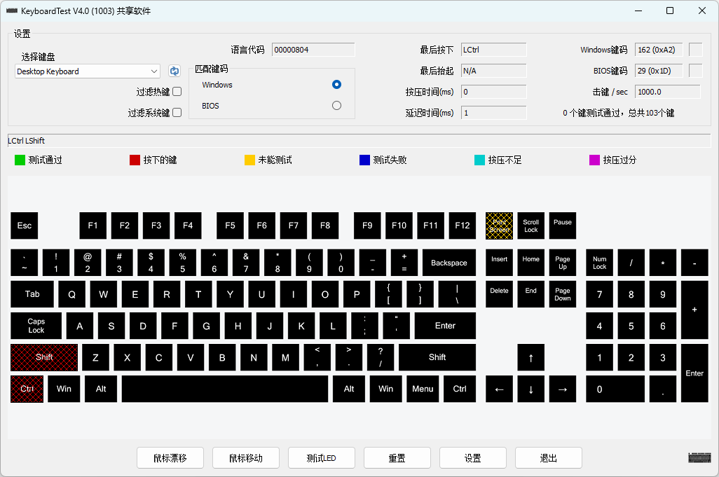 PassMark KeyboardTest(鍵盤測(cè)試)