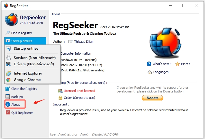 RegSeeker(注冊表清理工具)