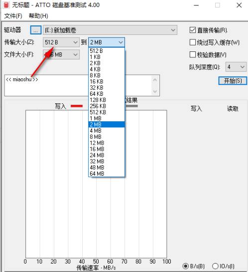 ATTO磁盤基準測試